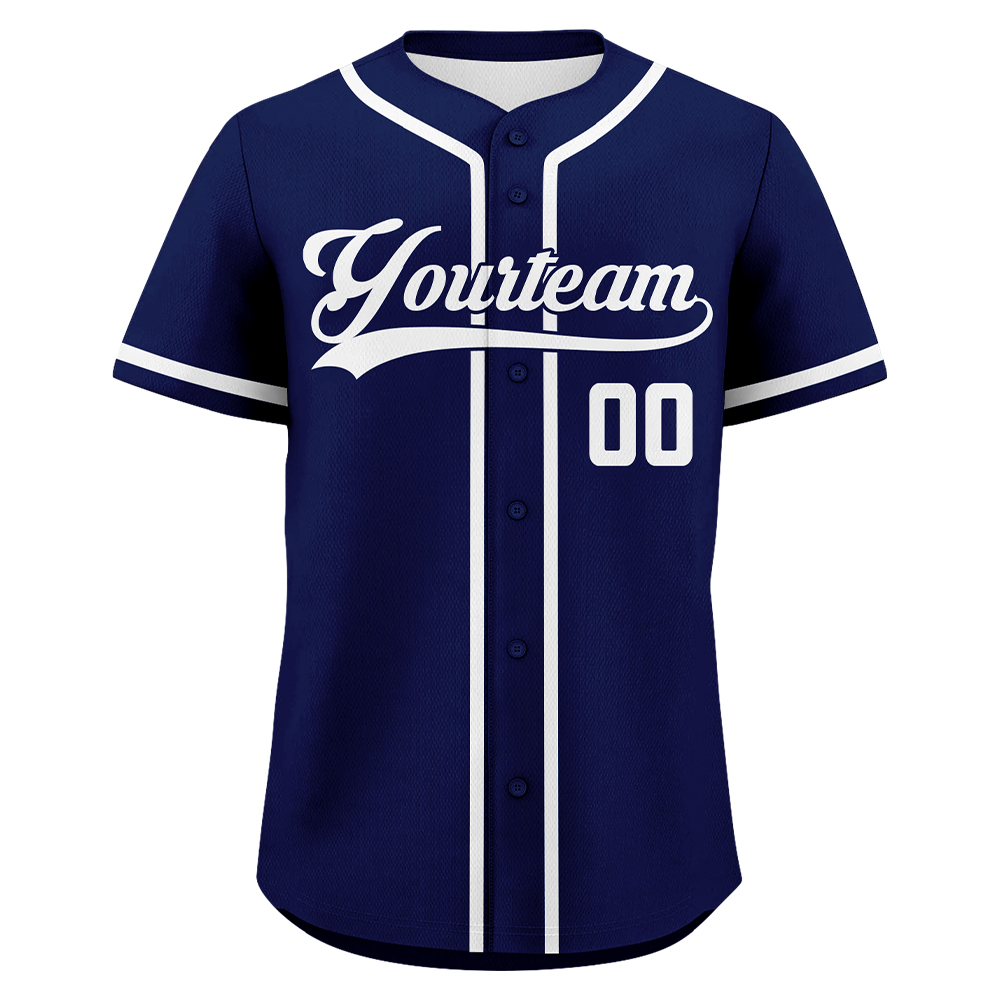 #7 - Navy & White
