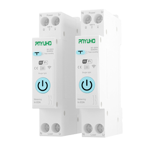 Interruptor WIFI inteligente Medidor de energía Disyuntor 63A Temporizador de corriente nominal MCB Relé Voltaje Protección contra fugas de corriente Tipo RCBO - Product Image 1