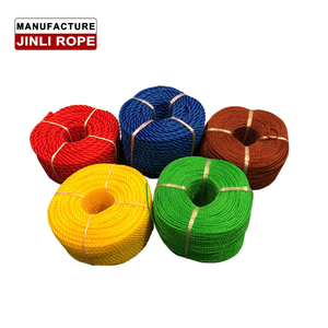(JINLI-cuerda) 3/8 hebras Color sólido PP/PE cuerda tamaño forma 4mm-120mm embalaje en rollo - Product Image 4