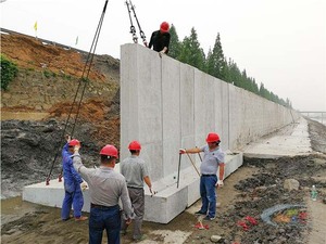 城市集中式市政管道钢结构预制混凝土挡土墙模具和装配墙模具 - Product Image 2