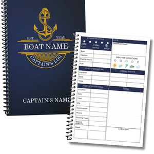 Seaman günlüğü kitap uçuş günlüğü kitap kaptan özel logbook dizüstü not defteri dergisi planlayıcısı özel baskı - Product Image 4