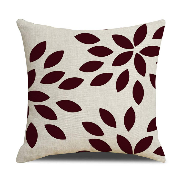 Nordic Home Decor Pillowcase Office Car Cushion Custom Digital Printing Linen Geometric Cushion Cover