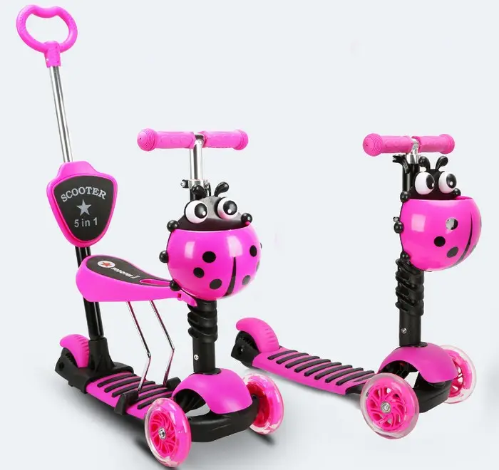 Groothandel Kids Speelgoed Big Wheel Met Led Aanpasbare Kids Driewieler Kinderen Scooter