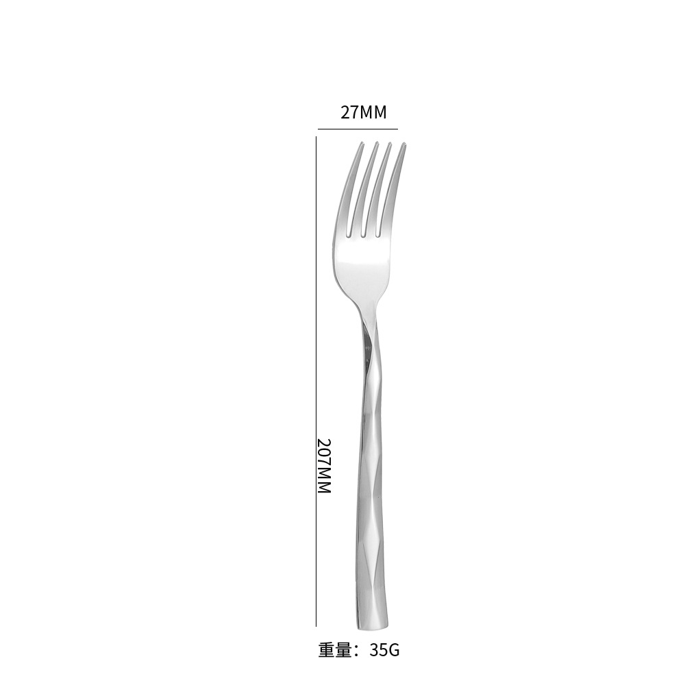 Fourchette de table en argent