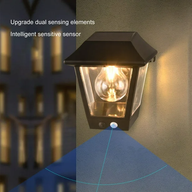 Solar Wall Lamp With Edison Bulb 6
