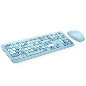 Mofii 2.4GHz Colorido Teclado Sem Fio e Mouse Combo Set Laptop PC Escritório Computador Teclado Mouse Combos Com Receptor USB