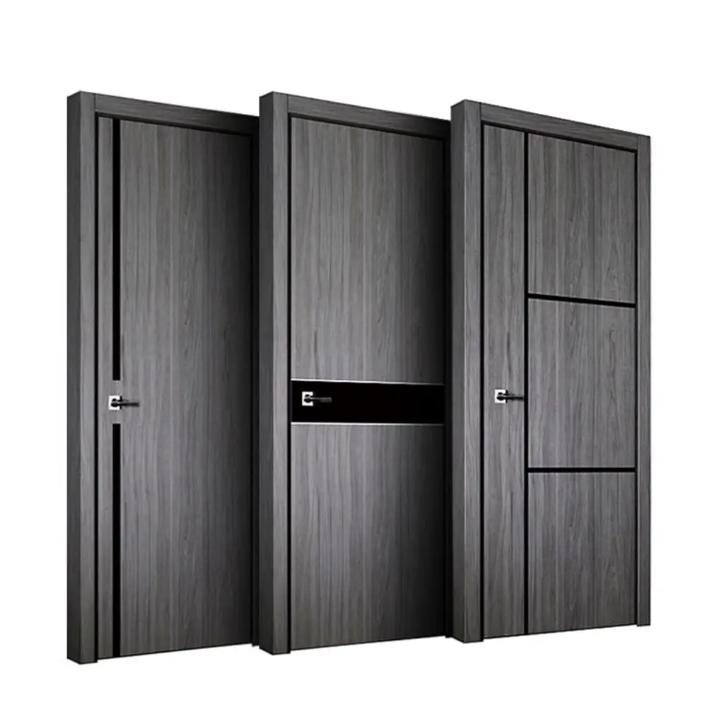 Waterproof Polish Panel Prehung Modern Design Interior Room Plastic Composite Dubai Uae Wooden Door For House