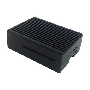 Carcasa de aleación de aluminio con ventilador de refrigeración para Raspberry Pi 5/4B/3B +, disipación de calor y carcasa protectora
