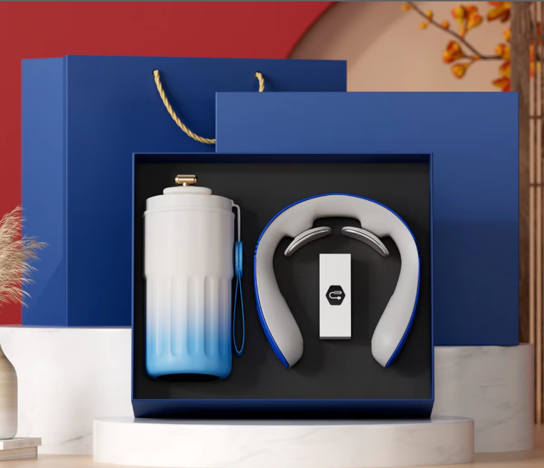 Coffee mug neck protector-gradient blue