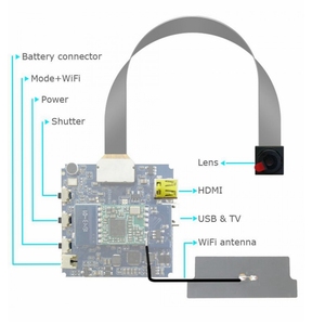 16MP 真 2.7K 月 K 无线 P2P 微型相机模块的 DV 录像机数字小的 DIY 相机摄像机模块 - Product Image 2