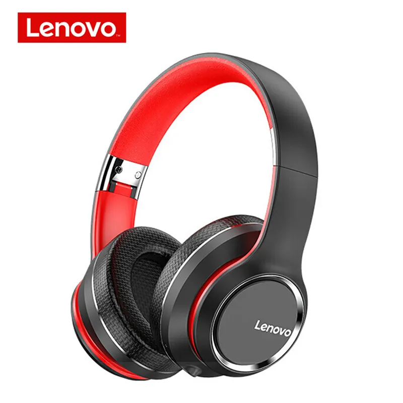 Lenovo Hd200หูฟังไร้สายหูฟังคอมพิวเตอร์โทรศัพท์มือถือหูฟังเบสหนักหูฟังสำหรับวิ่งเล่นกีฬาเอียร์บัดไร้สาย10เมตร