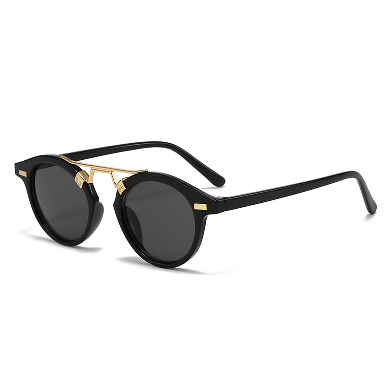 C1 montura negra, lentes grises