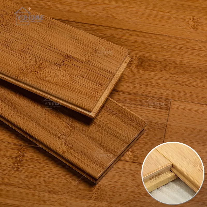 Suelo de Bambú sólido para interiores, máquina de laminación de madera, estándar canadiense