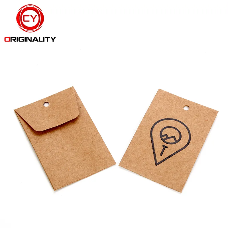 Mini Pocket Kraft papier umschlag für medizinische Ohrringe
