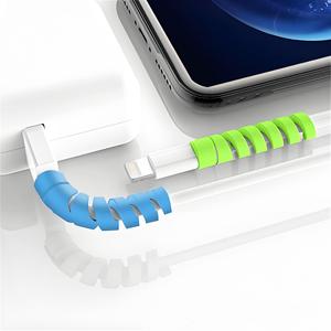 24 adet silikon USB kulaklık tel kordon koruma kapağı veri şarj cihazı hattı koruyucu kol kablo koruyucu - Product Image 3