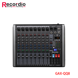 GAX-QQ6 Pro 99 DSP6チャンネルミキシングコンソールオーディオミキサーUSBプレーヤーMP3EQ