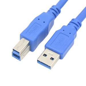 蓝色USB3.0 USB A至b型3.0打印机电缆usb-b扫描仪数据线 - Product Image 1