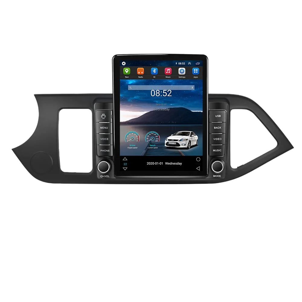Mekede Android 2.5D màn hình IPS DSP Car DVD Player cho Kia Picanto buổi sáng 2011-2014 4 + 64GB Wifi GPS BT Navigation video