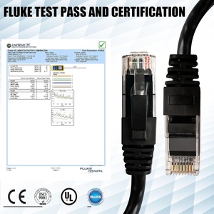 Yüksek kaliteli Ethernet kablosu cat5e cat6 c6a UTP 1,3,5,10M mavi viraj duyarsız katı telli yama kablosu cat6 lan yama kablosu - Product Image 2