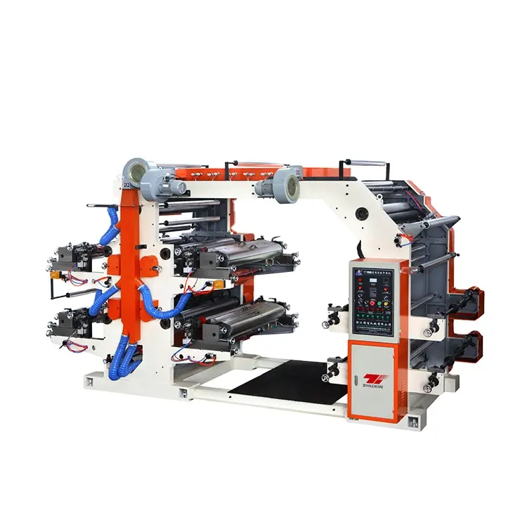 Taiwan High Speed Mini 4colors Paper Plastic Film Bag Flexo Gravure Printing Press Machine 4 Color