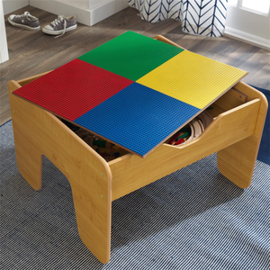Hot Selling Reversible Top Aktivität stabelle Bausteine Kids Wooden Play Activity <span class=keywords><strong>Table</strong></span> - Product Image 2