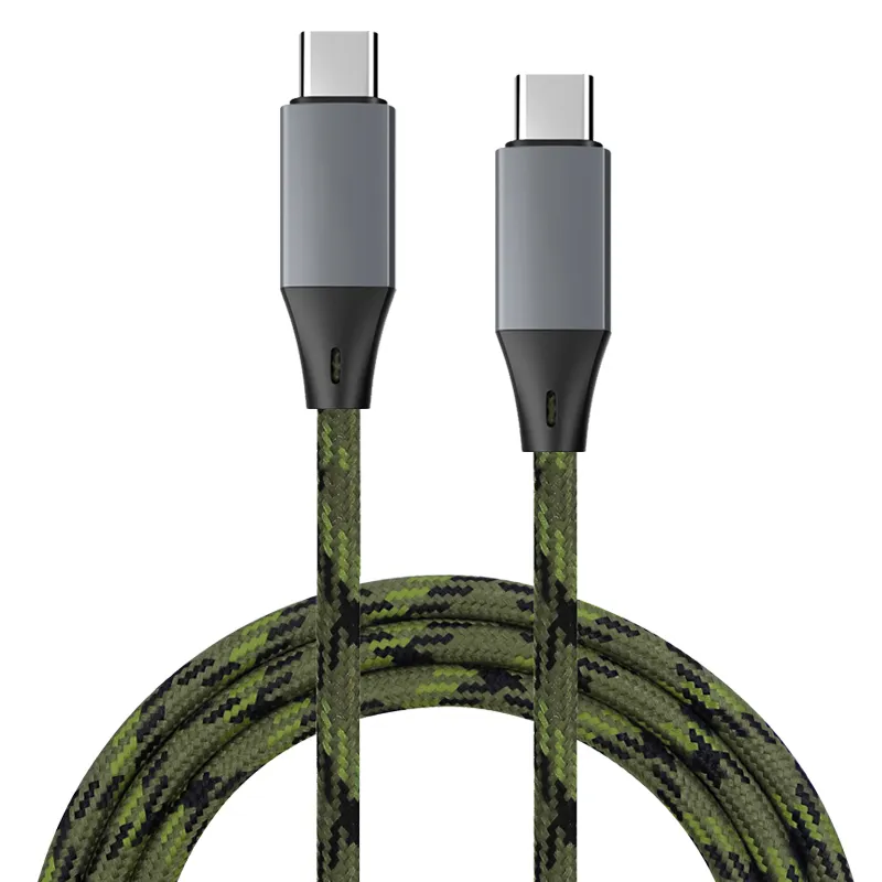 Kabel pengisi daya USB C Super cepat 5A baru untuk iPhone 15 mendukung Transfer Data 10Gbps 100W kabel USB C