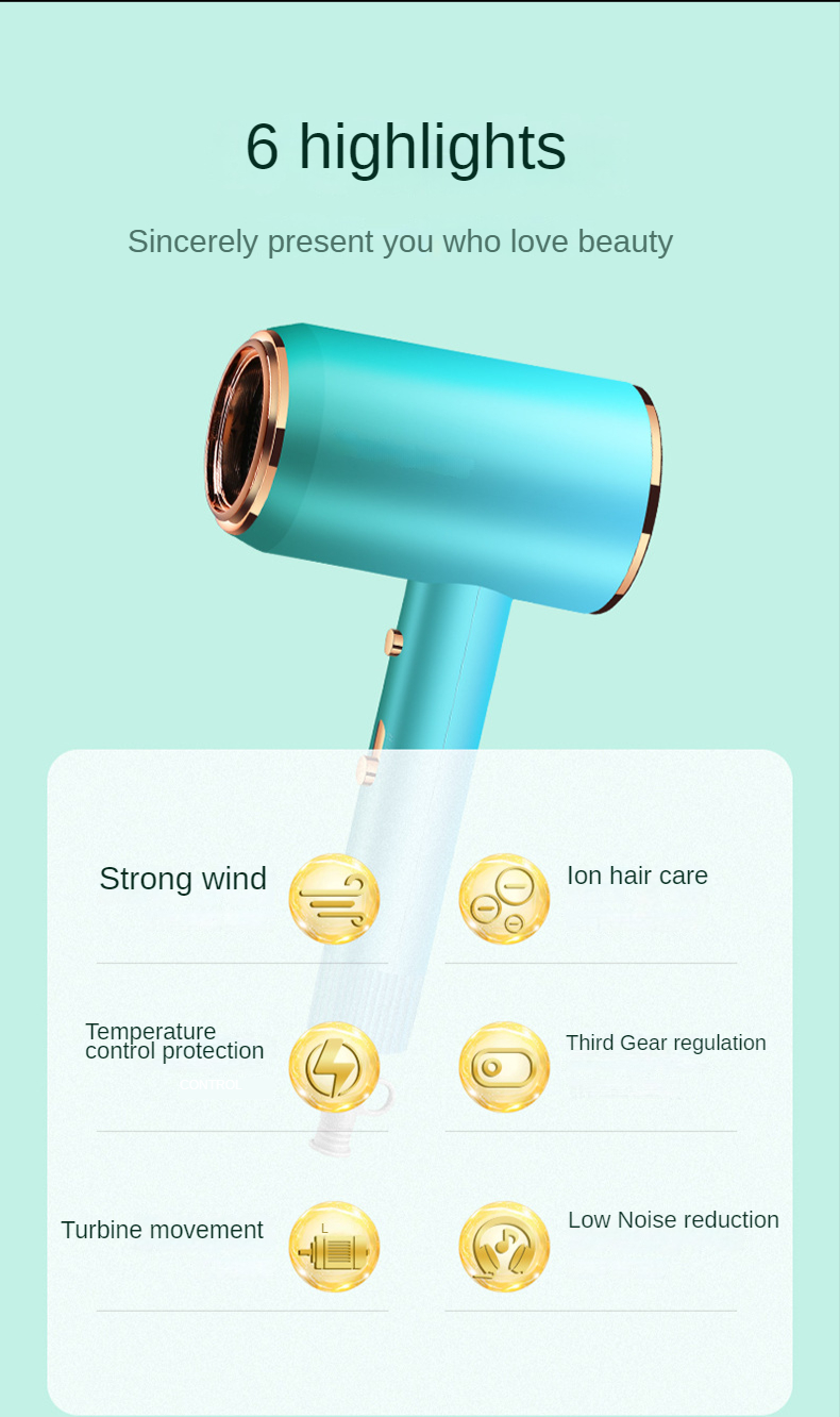 Factory Price Best Quality Salon Hair Dryer Hairdryer with Anion Function Professional Hair Dryer