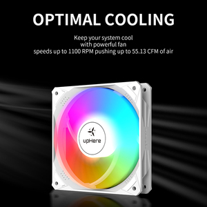 UpHere 120mm 6PIN RGB High Performance PC Cooling Cooler Fans <strong>Computer</strong> PC Case Fan RF Remote <strong>Control</strong> - Product Image 3