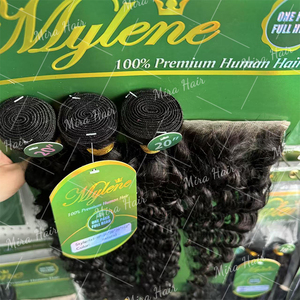 Brezilyalı Remy saç uzatma seti 12A 100% işlenmemiş insan saçı 3 paket + kapatma paketi doğal görünümlü kafa derisi ve saç çizgisi - Product Image 5