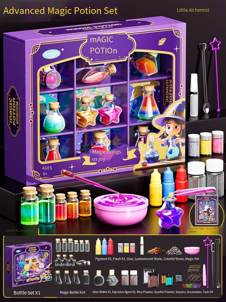 Boîte de présentation de potions magiques avancées 708-5
