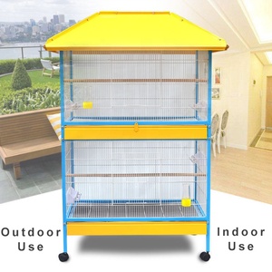 Özel Logo açık Hoei kuş kafesi büyük pirinç kuş kafesi Perrot kafesleri taşıyıcılar evleri kuş/ - Product Image 2