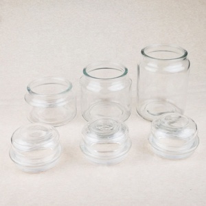120mm 350ml 500ml 700mlヤンキーガラスキャンドルジャーDIYキャンドル作り用ヤンキー