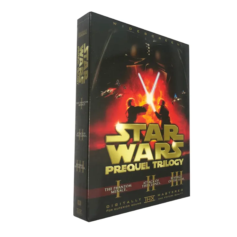 Star DVD Wars Prequel Trilogy 1-3 Boxset 6 Disc Factory Venta al por mayor Venta caliente DVD Películas Serie de TV CD Cartoon Blueray Envío gratis