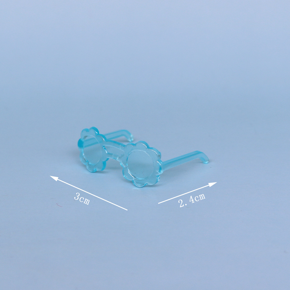 Gafas de plástico patrón-azul