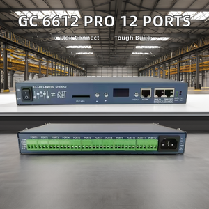 Porte Digital RGB Controller manuale interruttore Dimmer con Display Artnet Video e DMX 512-metallo materiale - Product Image 1