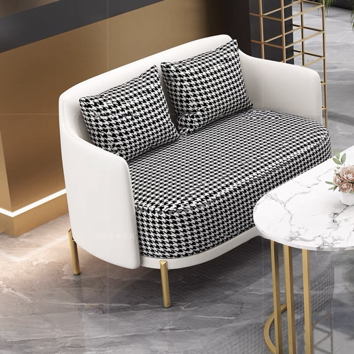 Blanco + pata de gallo (doble asiento)