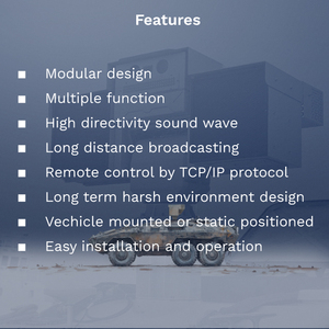 Customized Integrated <strong>Alarm</strong> <strong>Fixed</strong> Sound Light Perimeter Security <strong>Systems</strong> Long Range Acoustic Device National Warning <strong>System</strong> - Product Image 3