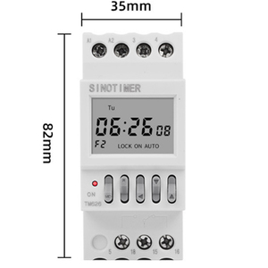 TM6262チャンネルタイマースイッチ220V2グループ出力個別制御週7日間プログラム可能タイマー35mmDinレールの取り付け - Product Image 5