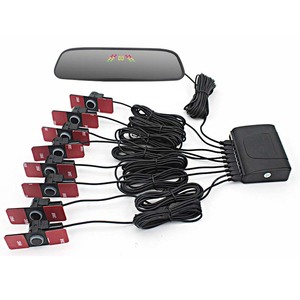 LED Display <strong>Car</strong> Backup <strong>Mirror</strong> Parking <strong>Sensor</strong> Kit with Waterproof Function Buzzer Radar Alarm Assistant System - Product Image 5