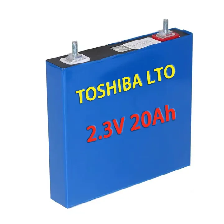 Toshiba 2.3V 20Ah Prismatic Grade A Lithium Titanate Battery LTO Cell para baterias RV Marinha