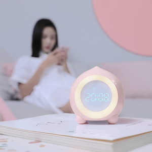 Hot Cute Peach Shape RGB LED Tisch Wecker mit Sound Control für Nachtlicht Dazzle Color Count Down Timer - Product Image 3