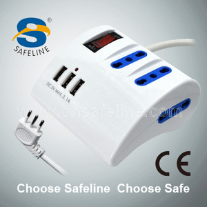 Ultisocket-toma de corriente de mesa, 3 modos con 3 USB - Product Image 2