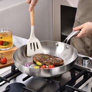 Chất lượng cao thép không gỉ chảo và bếp là tương thích với 20/22/24/26/28cm chảo và miễn phí từ chiên sâu - Product Image 3