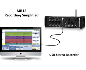 Wireless MR12 for Android Tablets With 4 Midas <strong>Pro</strong> Preamps Amplifier Digital Sub <strong>Mixer</strong> <strong>Mixer</strong>