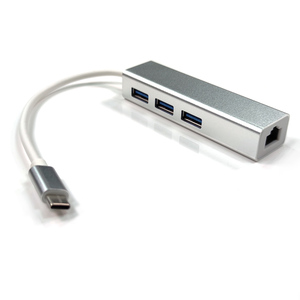 Hub USB tipo-c con 3 porte adattatore RJ45 convertitore di rete 100M/1000M per computer assortiti in magazzino! - Product Image 1