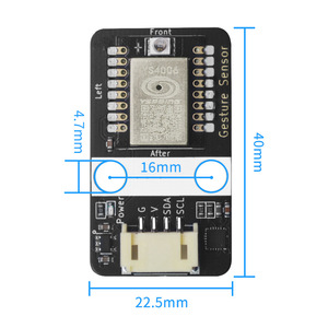 PAJ7620U2 jest sensörü modülü dahili 9 jestler tanıma, I2C arayüzü, Arduino/ahududu Pi uyumlu