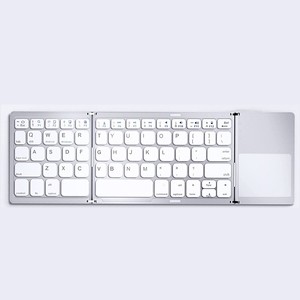 Teclado inalámbrico plegable Mini teclado ergonómico silencioso Blue tooth con panel táctil para iOS, Android y Windows - Product Image 6