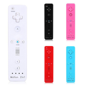 ニンテンドーWiiアクセサリー用2In1内蔵モーションワイヤレスリモートゲームコントローラーシリコンケースストラップ付きジョイスティックゲームパッド - Product Image 1