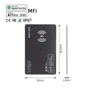 Findmy kart anti-kayıp cihazı kablosuz şarj ultra-ince cüzdan izci kart çantası bulucu GPS izci <span class=keywords><strong>iOS</strong></span> için Ble hava etiketi - Product Image 4