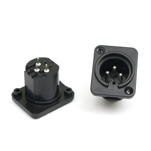 3コアストレートピンバランスオーディオデバイスコネクタ3ピンXLRオスソケットオーディオソケット - Product Image 2